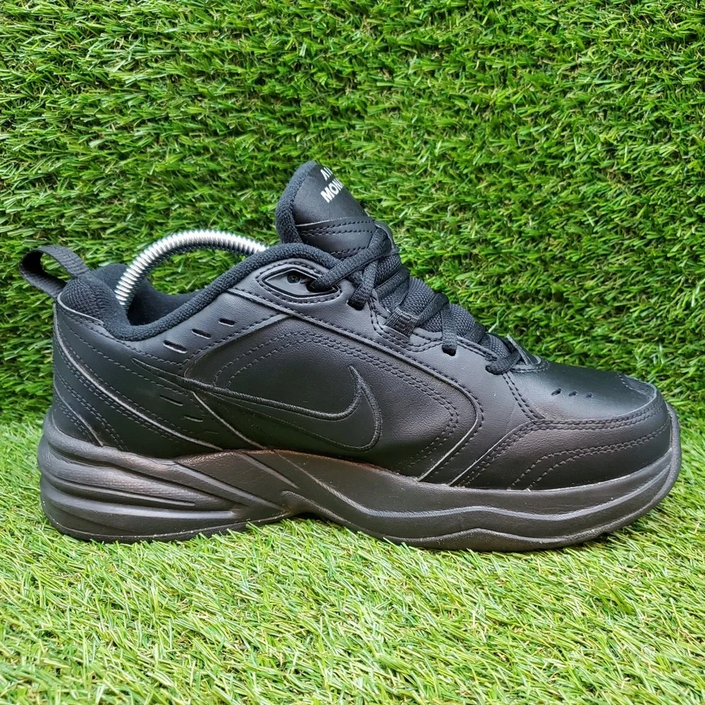 Nike Air Monarch IV SIZE 8 Men's Workout‎ Cross Training Shoes Black